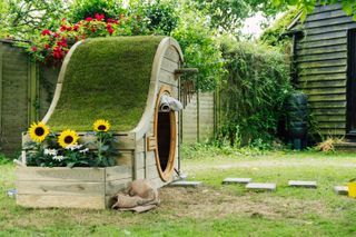 family garden ideas: plum hideaway for kids