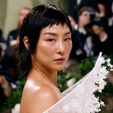 Greta Lee attends the 2024 Met Gala