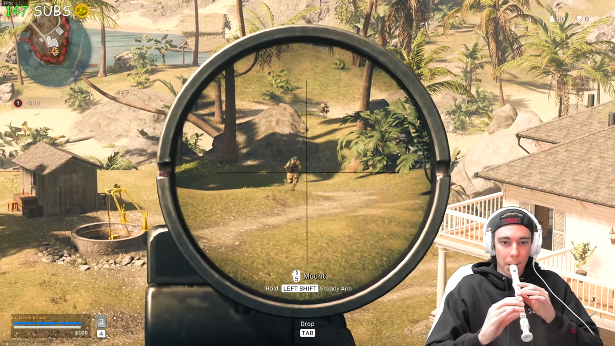 It’s almost impossible not to laugh when you see this guy snipe someone with a flute in Warzone