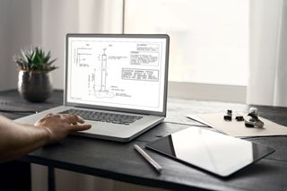 a structural engineer calculation on a screen