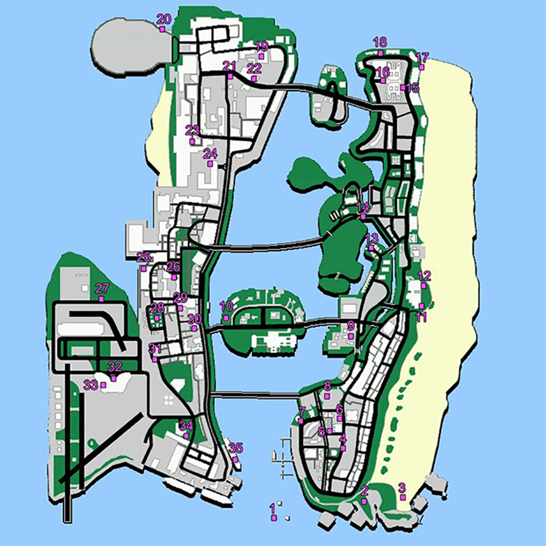 Gta Vice City Rampages Locations Gamesradar - vrogue.co