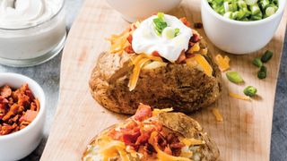 Air fryer baked potatoes