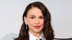 sutton foster on a white background