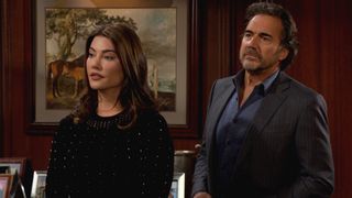 Steffy (Jacqueline MacInnes Wood) and Ridge (Thorsten Kaye) in The Bold and the Beautiful