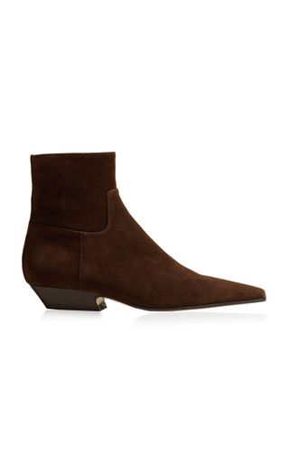 Marfa Classic Suede Ankle Western Boots