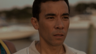 Conrad Ricamora in Fire Island at sunset