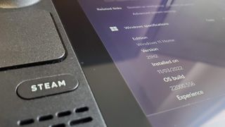 Steam Deck with Windows 11 installed