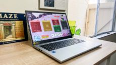 Acer Aspire Go 15 review unit on desk