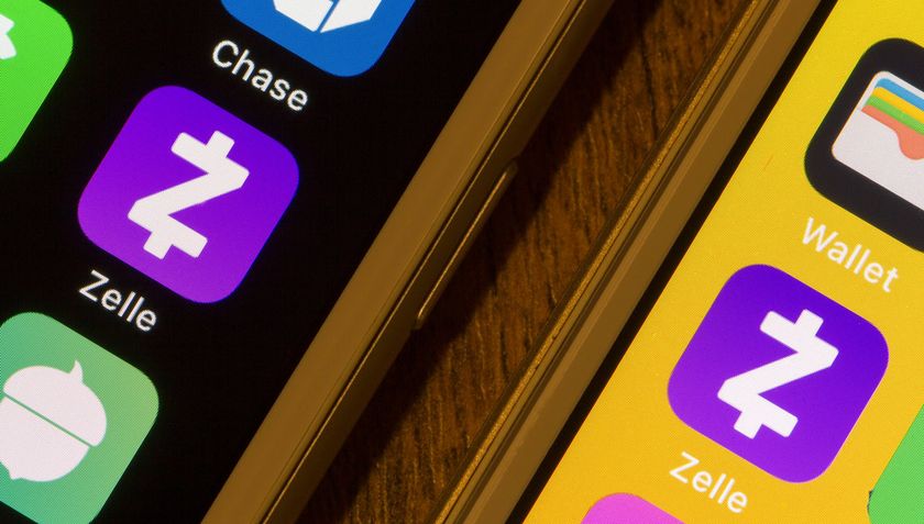 Zelle app icons on two smartphones.