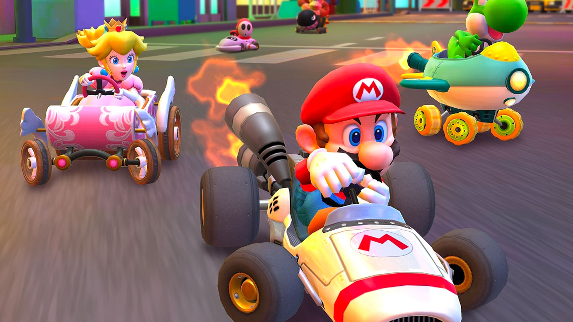 The second to last Mario Kart 8 Deluxe course booster…