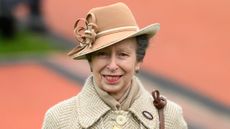 Princess Anne attends Style Wednesday, day two of the Cheltenham Festival at Cheltenham Racecourse on March 13, 2024 