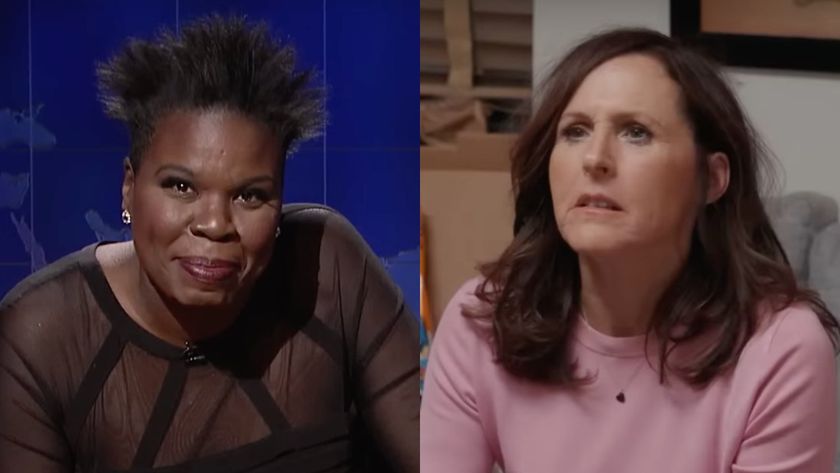 Side by side of Leslie Jones and Molly Shannon--both on different episodes of Saturday Night Live. 