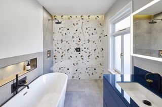 Terrazzo bathroom tiles