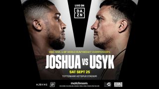 DAZN poster for Joshua vs Usyk