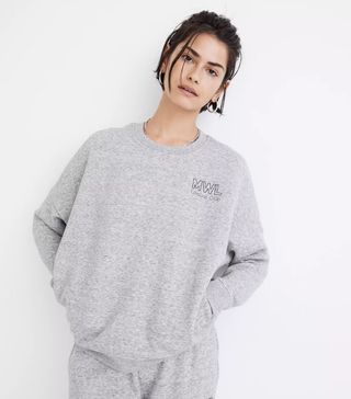 Madewell + MWL Betterterry Leisure Club Crewneck Sweatshirt