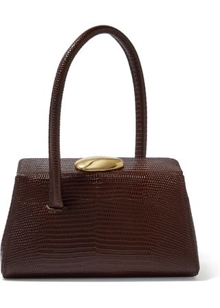 Little Liffner + Baby Boss Lizard-Effect Leather Tote