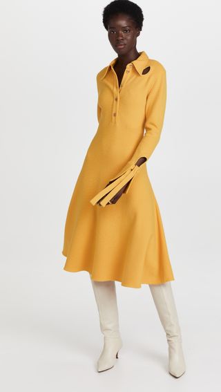 3.1 Phillip Lim + Wool Blend Flare Shirtdress