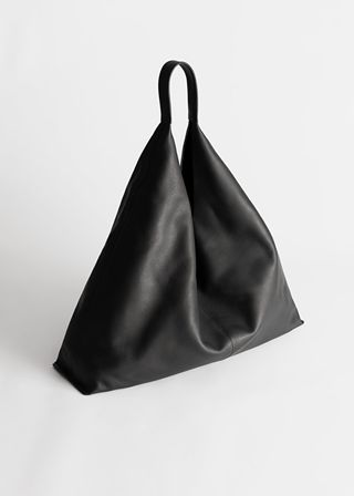 & Other Stories + Smooth Leather Tote Bag