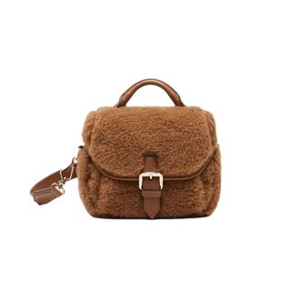 Max Mara + Messenger Bag in Teddy Fabric