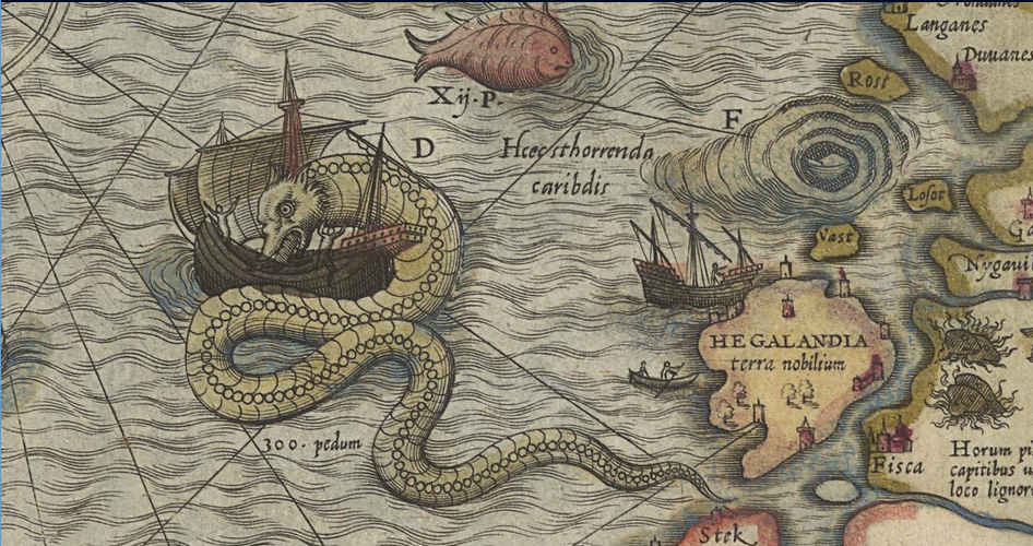 Old World Maps With Sea Monsters - Charis Augustina