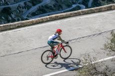 Jennifer George riding bike