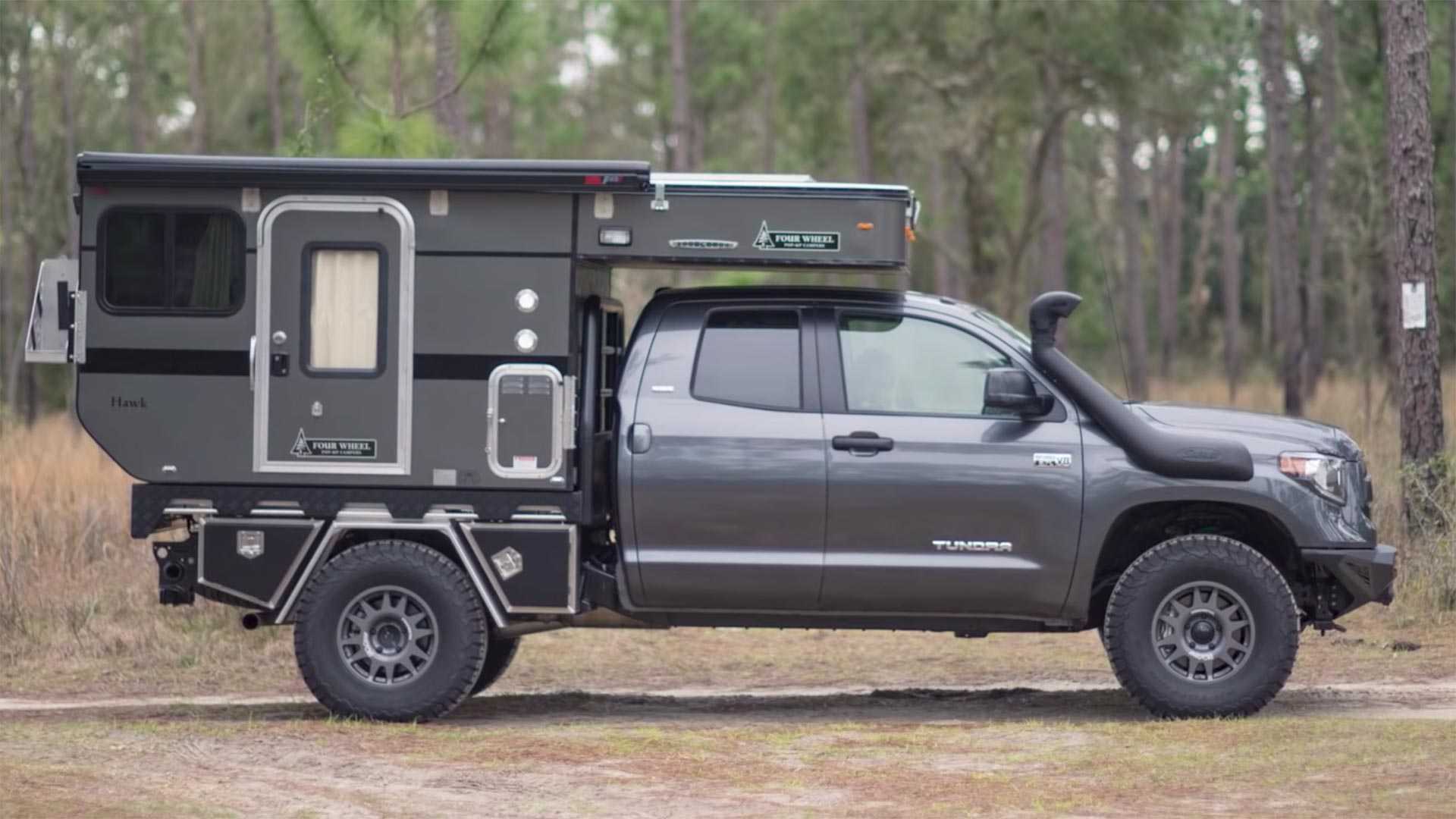 Custom Toyota Tundra camper shows off van life