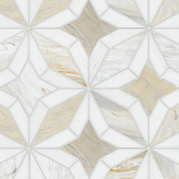 Athena Gold Estrella Polished Tile Thumb