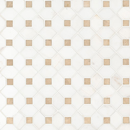 Bianco Dolomite Crema Dotty Pattern Tile Thumb