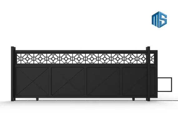 Driveway Sliding Gates Contemporary Style 06 - Driveway Sliding Gates image.