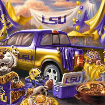 LSU Tigers Tailgate Cross Stitch Pattern***LOOK***Buyers Can Download Your Pattern As Soon As They Complete The Purchase