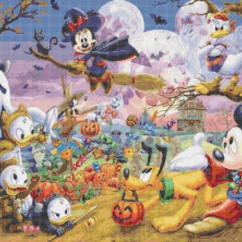 Counted Cross Stitch pattern disney friends needlepoint 303x222 stitches CH1401