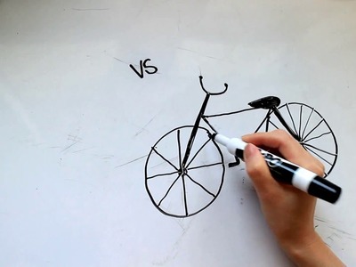 4: Kids' Tutorial -  How to Draw a Bicycle or Bike in 3 Minutes - Simple, Easy & Fun | Vivi Santoso