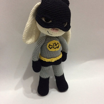 Bat Hero Bunny /Batman amigurumi / Bunny / Rabbit