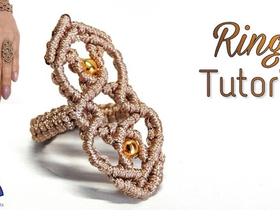 Macrame Ring Tutorial: Super Wavy ; How to Make Wavy Ring