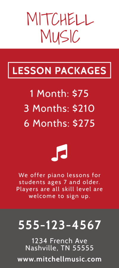 Music Lesson Promo   Side 2 Image