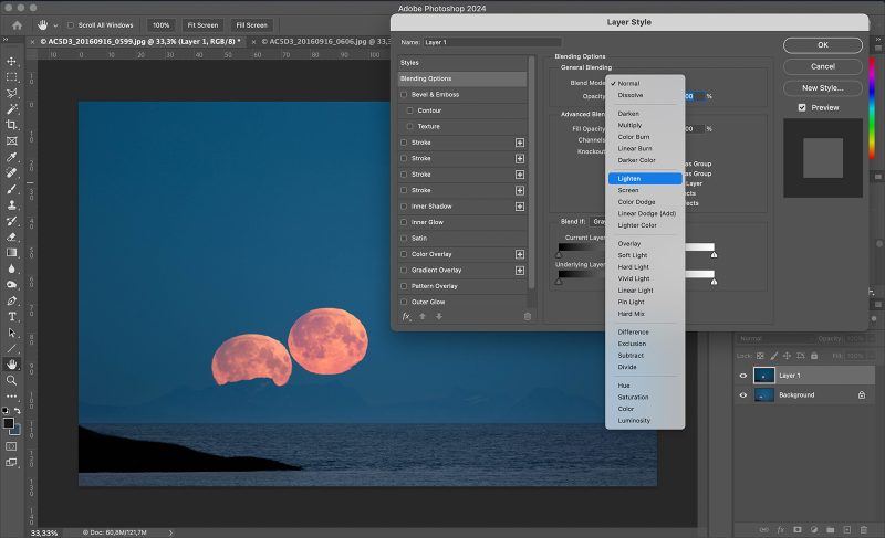 how to create a moon composite image