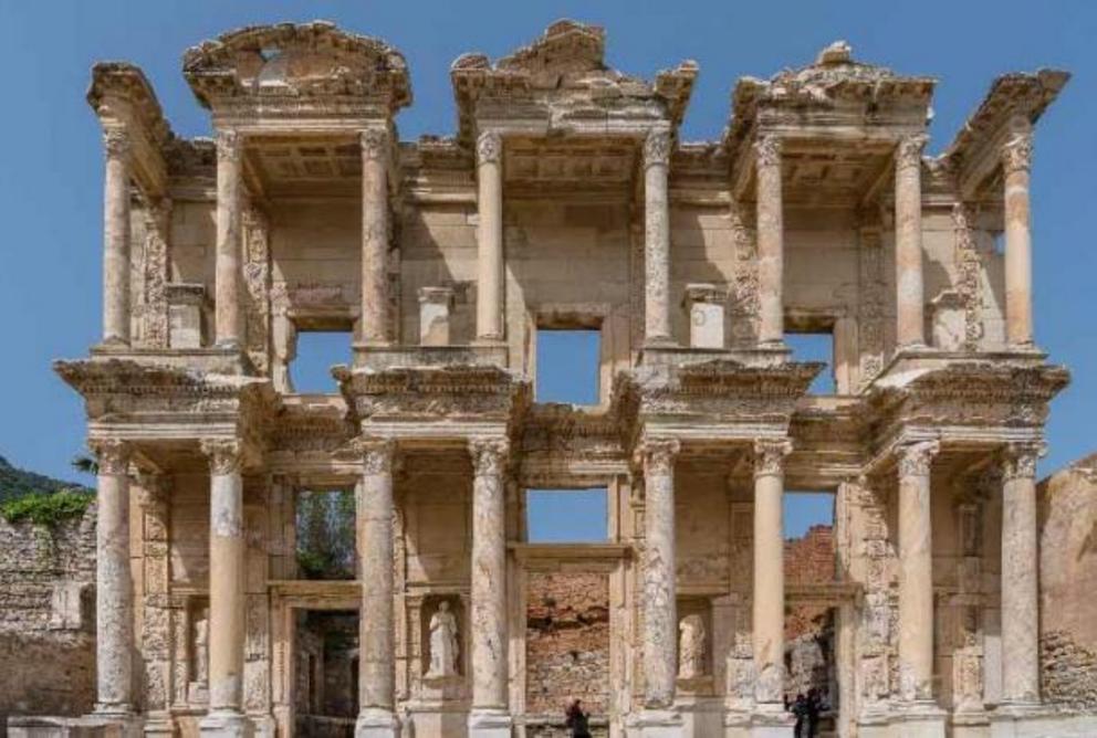 A Roman gate structure at Pergamon.