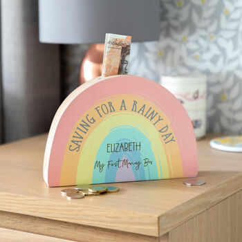 Personalised My First Rainbow Money Box, 3 of 5