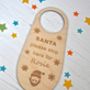 Personalised Santa Please Stop Here Door Hanger, thumbnail 1 of 2