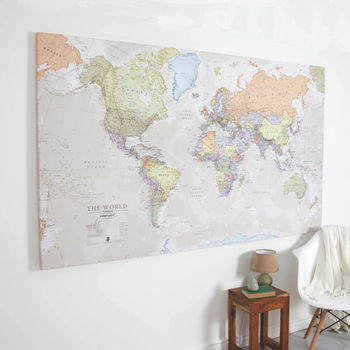 Giant Canvas World Map, 6 of 12