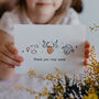 Fingerprint Farm Animals Thank You Card Making Kit, thumbnail 1 of 5