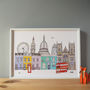 London Skyline Print, thumbnail 1 of 2