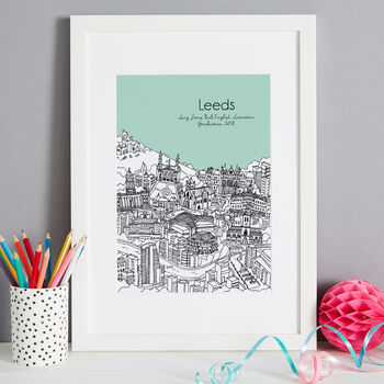 Personalised Graduation Gift City Print, 10 of 12