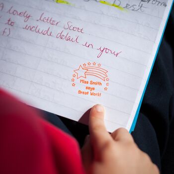 Personalised Shooting Star Teacher Stamp, 2 of 8