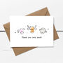 Fingerprint Farm Animals Thank You Card Making Kit, thumbnail 4 of 5