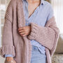 Oversized Cardigan Knitting Kit, thumbnail 5 of 11