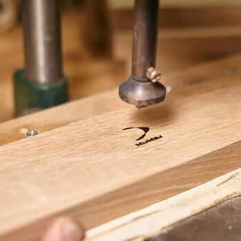 Personalised Jewellery Stand In Light Oak, 9 of 10