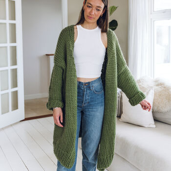 Oversized Cardigan Knitting Kit, 9 of 11