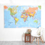 Giant Canvas World Map, thumbnail 7 of 12