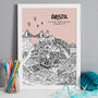 Personalised Graduation Gift City Print, thumbnail 6 of 12